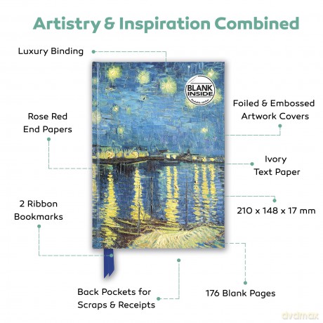 Vincent van Gogh: Sunflowers (Foiled Blank Journal) (Flame Tree Blank Notebooks) - Flame Tree Studio [KSIĄŻKA]