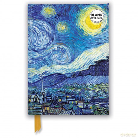 Vincent van Gogh: The Starry Night (Foiled Blank Journal) (Flame Tree Blank Notebooks) - Flame Tree Studio [KSIĄŻKA]