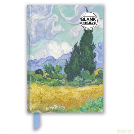 Vincent van Gogh: Wheat Field with Cypresses (Foiled Blank Journal) (Flame Tree Blank Notebooks) - Flame Tree Studio [KSIĄŻKA]