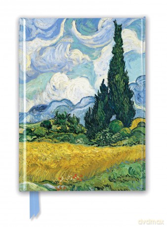 Vincent van Gogh: Wheat Field with Cypresses (Foiled Journal) (Flame Tree Notebooks) - Flame Tree Studio [KSIĄŻKA]