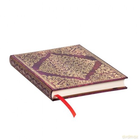 Viola (Diamond Rosette) Midi Lined Hardcover Journal: Hardcover, 120 gsm, ribbon marker, memento pouch, elastic closure - Paperblanks [KALENDARZ]