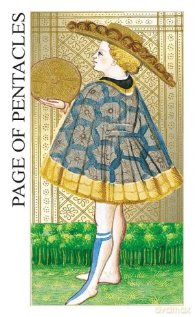 Visconti Tarot - Mini Tarot: 78 full colour tarot cards and instructions - Atanas Atanassov [KSIĄŻKA]