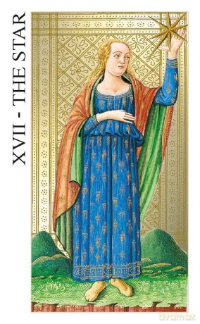 Visconti Tarot - Mini Tarot: 78 full colour tarot cards and instructions - Atanas Atanassov [KSIĄŻKA]