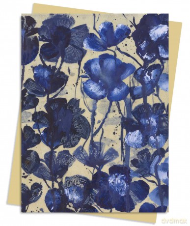 Wan Mae Dodd: Blue Poppies Greeting Card Pack: Pack of 6 (Greeting Cards) - Flame Tree Studio [KALENDARZ]