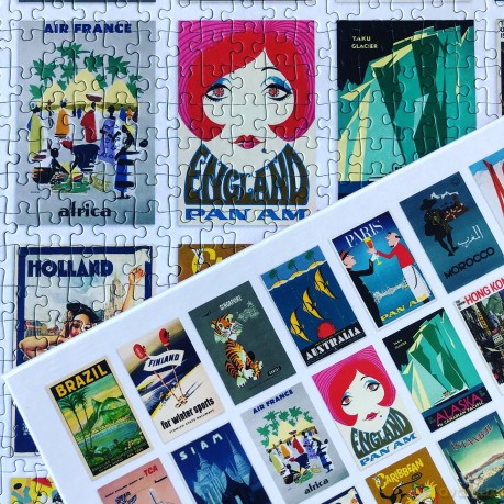 Wanderlust 1000 Piece Jigsaw Puzzle for Adults | Premium 100% Recycled Board | 1000 Piece Travel Jigsaw Puzzle | Gifts for Travellers | Happily Jigsaw Puzzles [PUZZLE]