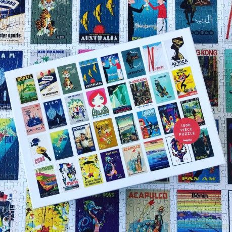 Wanderlust 1000 Piece Jigsaw Puzzle for Adults | Premium 100% Recycled Board | 1000 Piece Travel Jigsaw Puzzle | Gifts for Travellers | Happily Jigsaw Puzzles [PUZZLE]