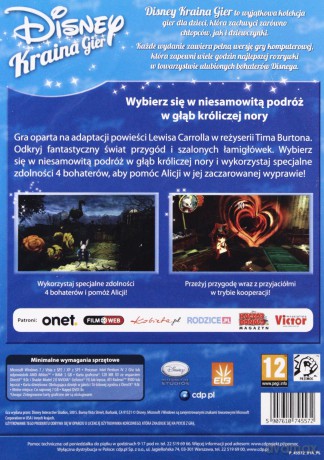 Disney Kraina Gier Alicja w Krainie Czarow [GRA PC]