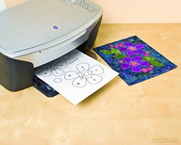 Wash-Away Appliqué Sheets 15 Sheets - 8 1/2" x 11" - Printable - Water Soluble - Single-Sided Fusible - Eco-Friendly - Beth Ferrier [KSIĄŻKA]