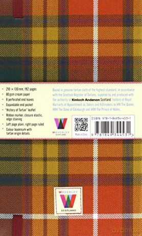 Waverley (L): Buchanan Reproduction Tartan Cloth Large Notebook (Waverley Genuine Scottish Tartan Notebook) - Waverley [KSIĄŻKA]