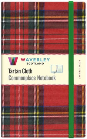 Waverley (L): Royal Stewart Tartan Cloth Large Commonplace Notebook (Waverley Genuine Scottish Tartan Notebook) - Ron Grosset [KSIĄŻKA]