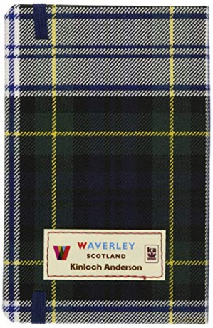 Waverley (M): Dress Gordon Tartan Cloth Commonplace Notebook (Waverley Scotland Tartan Cloth Commonplace Notebooks/Gift/stationery/plaid) - Ron Waverley Scotland [KSIĄŻKA]