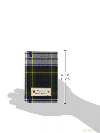 Waverley (M): Dress Gordon Tartan Cloth Commonplace Notebook (Waverley Scotland Tartan Cloth Commonplace Notebooks/Gift/stationery/plaid) - Ron Waverley Scotland [KSIĄŻKA]
