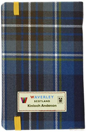 Waverley (M): Holyrood Tartan Cloth Commonplace Notebook (Waverley Genuine Scottish Tartan Notebook) - Waverley Scotland [KSIĄŻKA]