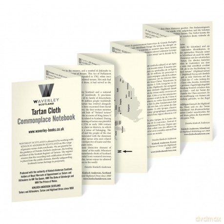 Waverley (M): MacDonald Tartan Cloth Commonplace Notebook (Waverley Genuine Scottish Tartan Notebook) - Waverley Scotland [KSIĄŻKA]
