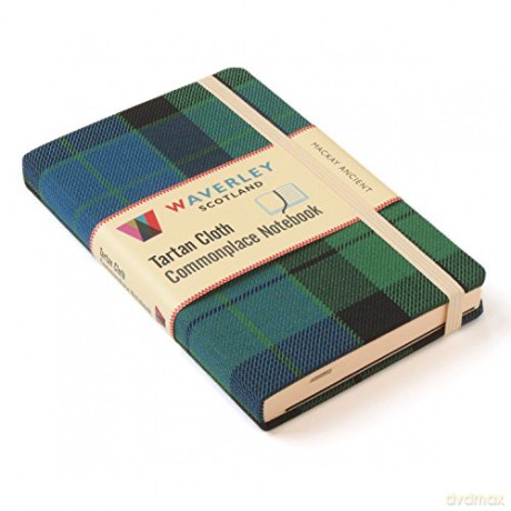 Waverley (M): MacKay Ancient Tartan Cloth Commonplace Notebook (Waverley Genuine Scottish Tartan Notebook) - Waverley Scotland [KSIĄŻKA]