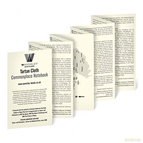 Waverley (M): MacKay Ancient Tartan Cloth Commonplace Notebook (Waverley Genuine Scottish Tartan Notebook) - Waverley Scotland [KSIĄŻKA]