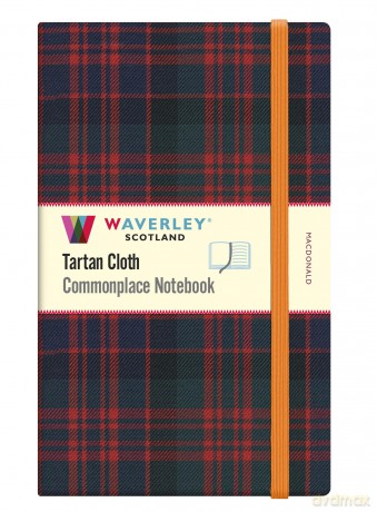 Waverley Commonplace Notebooks: MacDonald Tartan Cloth Large Notebook (21 x 13cm): 90 (Waverley Scotland Tartan Cloth Commonplace Notebooks) - Ron Grosset [KALENDARZ]