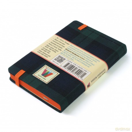 Waverley Scotland Large Tartan Cloth Commonplace Notebook - Black Watch Tartan - Ron Grosset [KSIĄŻKA]