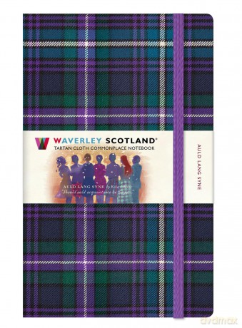 Waverley Scotland Tartan Notebook: Auld Lang Syne Tartan Large Notebook 21cm x 13cm: 94 (Waverley Commonplace Tartan Notebooks) - Waverley Scotland [KSIĄŻKA]