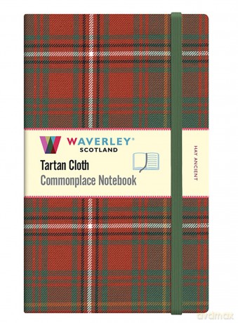 Waverley Tartan Commonplace Hay Ancient Large (21 X 13CM) Notebook: 93 (Waverley Scotland Tartan Cloth Commonplace Notebook/Journal) - Waverley Scotland [KSIĄŻKA]