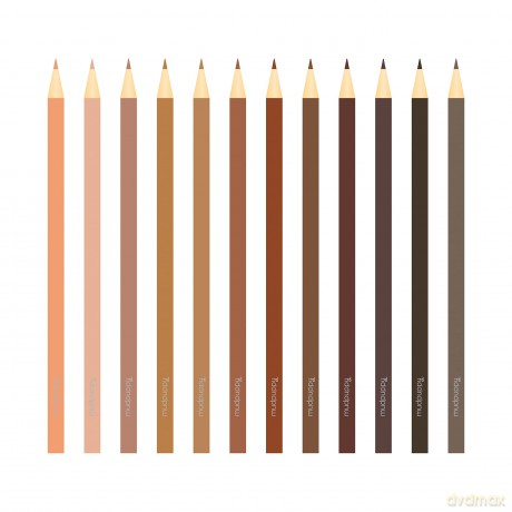 We are Colorful Skin Tone Colored Pencils - Mudpuppy [KSIĄŻKA]