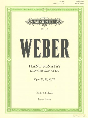Weber Klavier-Sonaten - Carl Maria v. Weber [KSIĄŻKA]