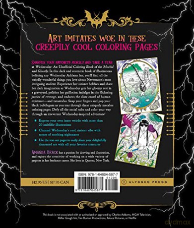 Wednesday: An Unofficial Coloring Book of the Morbid and Ghastly (Unofficial Wednesday Books) - Amanda Brack [KSIĄŻKA]