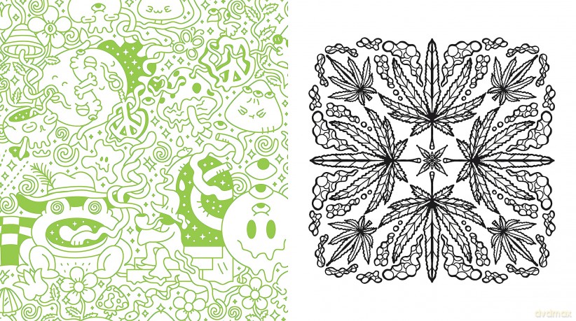 Weed Coloring Book: Pages to Color When You're High (Chartwell Coloring Books) - Editors of Chartwell Books [KSIĄŻKA]