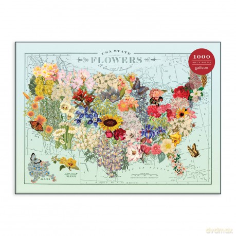Wendy Gold USA State Flowers 1000 Piece Puzzle - Wendy Gold [PUZZLE]