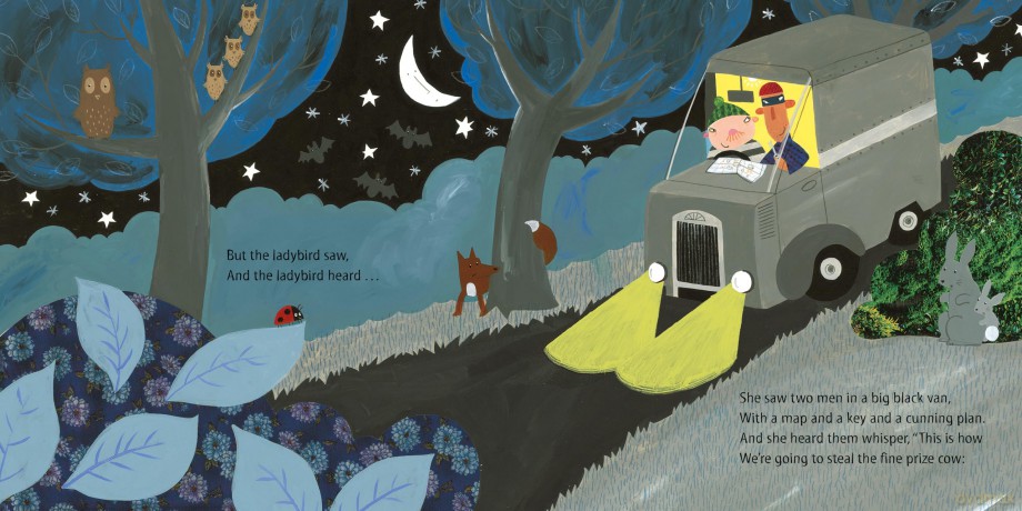 What the Ladybird Heard 15th Anniversary Edition: with a shiny blue foil cover and bonus material from the creators! - Julia Donaldson [KSIĄŻKA]