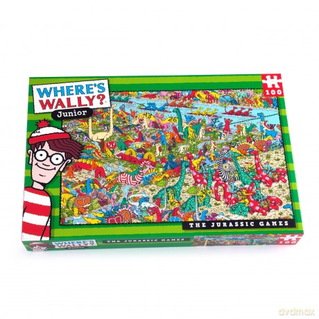 Wheres Wally Junior The Jurassic Games 100 Piece Puzzle [PUZZLE]