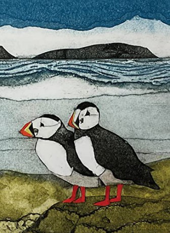 Wild Birds Pocket Notebook: Puffin - Sarah Ross-Thompson [KALENDARZ]