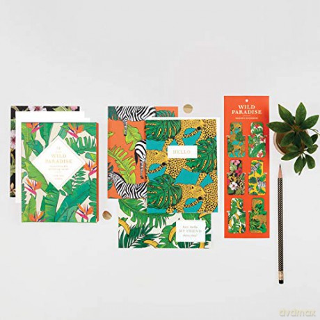 Wild Paradise Magnetic Bookmark: Magnetic Bookmark Set - Sarah McMenemy [KALENDARZ]