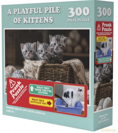 Wilder Games A Playful Pile of Kittens Prank Puzzle - 300 Piece Jigsaw Puzzle for Adults [PUZZLE]
