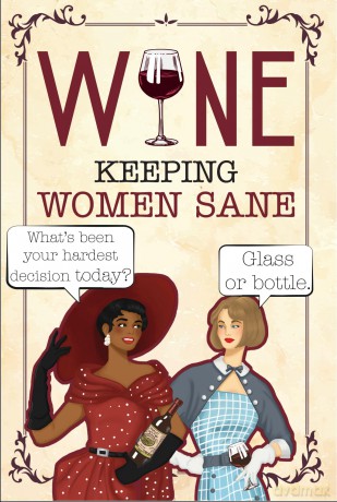Wine - Keeping Women Sane: Funny Quotes for Wine Lovers - Bee Three Books [KSIĄŻKA]