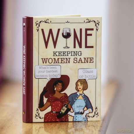 Wine - Keeping Women Sane: Funny Quotes for Wine Lovers - Bee Three Books [KSIĄŻKA]