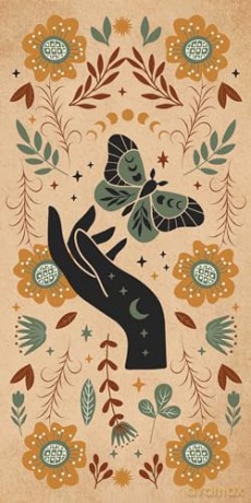 Witch Magick: Messages from a witch's journey (Rockpool Mini Cards) - Fiona Horne [KSIĄŻKA]