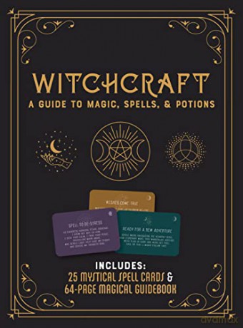 Witchcraft Kit: A Guide to Magic, Spells, and Potions - Includes: 25 Mystical Spell Cards and 64-page Magical Guidebook - Editors of Chartwell Books [KSIĄŻKA]