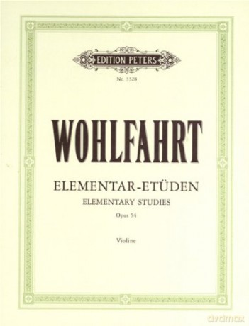 WOHLFAHRT - Estudios Elementales (40) Op.54 para Violin (Sitt) - Ed: Sitt Wohlfahrt [KSIĄŻKA]