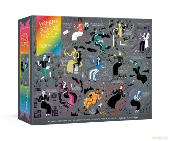 Women in Science Puzzle: Fearless Pioneers Who Changed the World Jigsaw Puzzle and Poster - Rachel Ignotofsky [KSIĄŻKA]