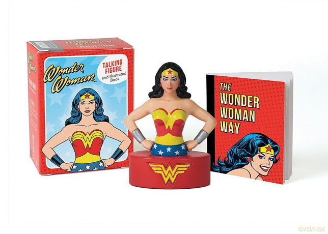 Wonder Woman Talking Figure and Illustrated Book (Miniature Editions) - Running Press [KSIĄŻKA]