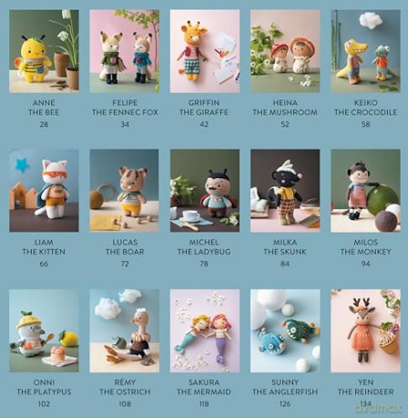 Wonderful World of Amigurumi: 15 Adorable Amigurumi Creations - Khuc Cay [KSIĄŻKA]