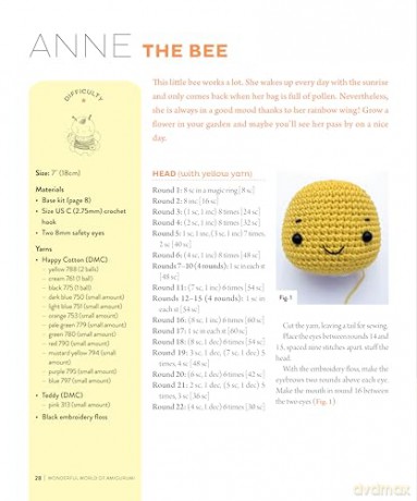 Wonderful World of Amigurumi: 15 Adorable Amigurumi Creations - Khuc Cay [KSIĄŻKA]