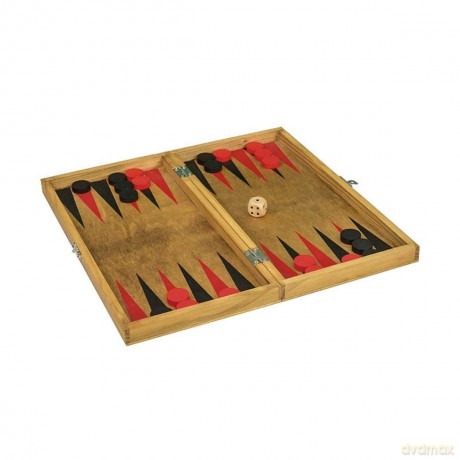 Wooden Backgammon Board Game - Traditional/Classic Wooden Family Board Game Backgammon by Professor Puzzle [KSIĄŻKA]