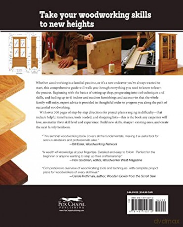 Woodworking: The Complete Step-by-Step Guide to Skills, Techniques, and Projects (Fox Chapel Publishing) 41 Complete Plans, 1,200 Photos and Illustrations, Easy to Follow Diagrams, and Expert Guidance - Tom Carpenter [KSIĄŻKA]