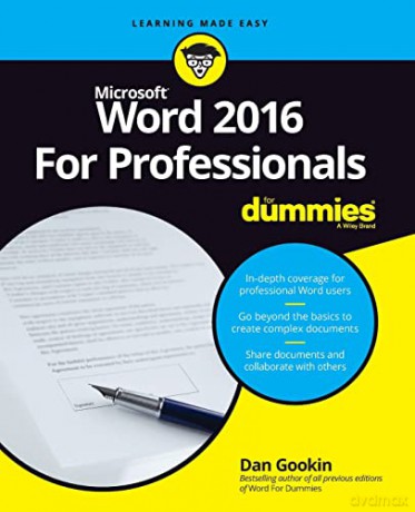 Word 2016 For Professionals For Dummies - Dan Gookin [KSIĄŻKA]