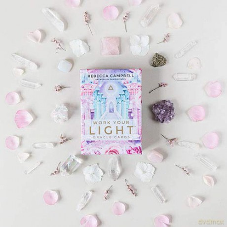 Work Your Light Oracle Cards: A 44-Card Deck and Guidebook - Rebecca Campbell [KSIĄŻKA]