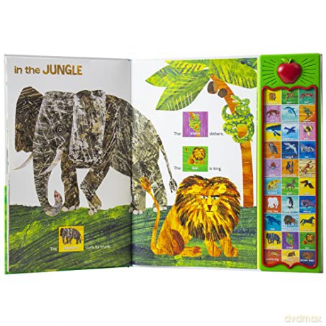 World of Eric Carle, Hear Bear Roar 30-Button Animal Sound Book - Great for First Words - PI Kids (The World of Eric Carle: Play-a-sound) [KSIĄŻKA]