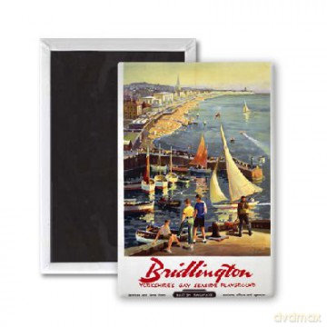 WormArt Bridlington Yorkshire's Gay Seaside playground - 3x2 inch Fridge Magnet - large magnetic button [KSIĄŻKA]