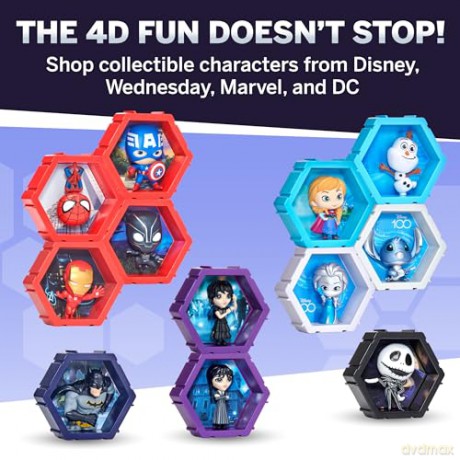 WOW! PODS 4D Disney Jack Skellington | Unique Connectable Collectable Bobble-head figure that Bursts from their World into Yours | Wall or Shelf Display | Disney Toys and Gifts [KSIĄŻKA]